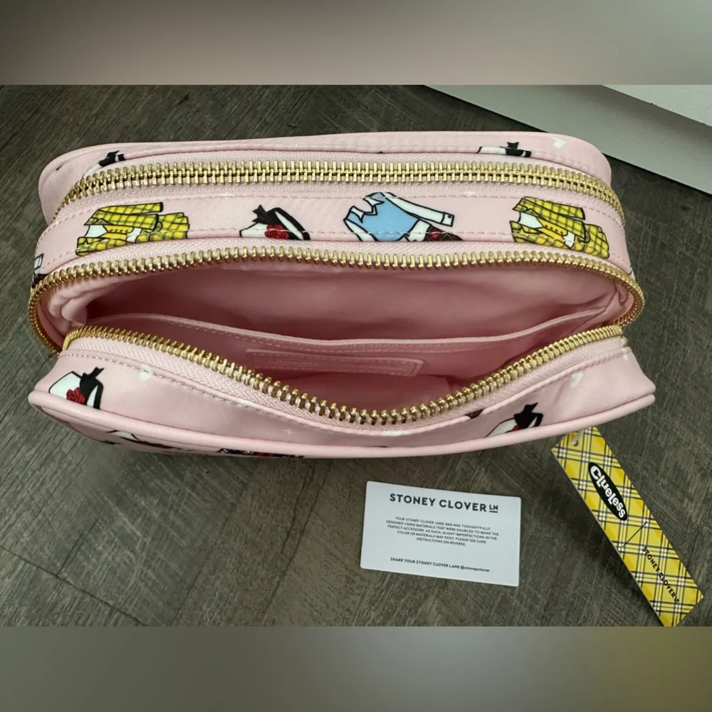 NWT Stoney Clover Lane Clueless Double Zip Pouch - Picture 5 of 11